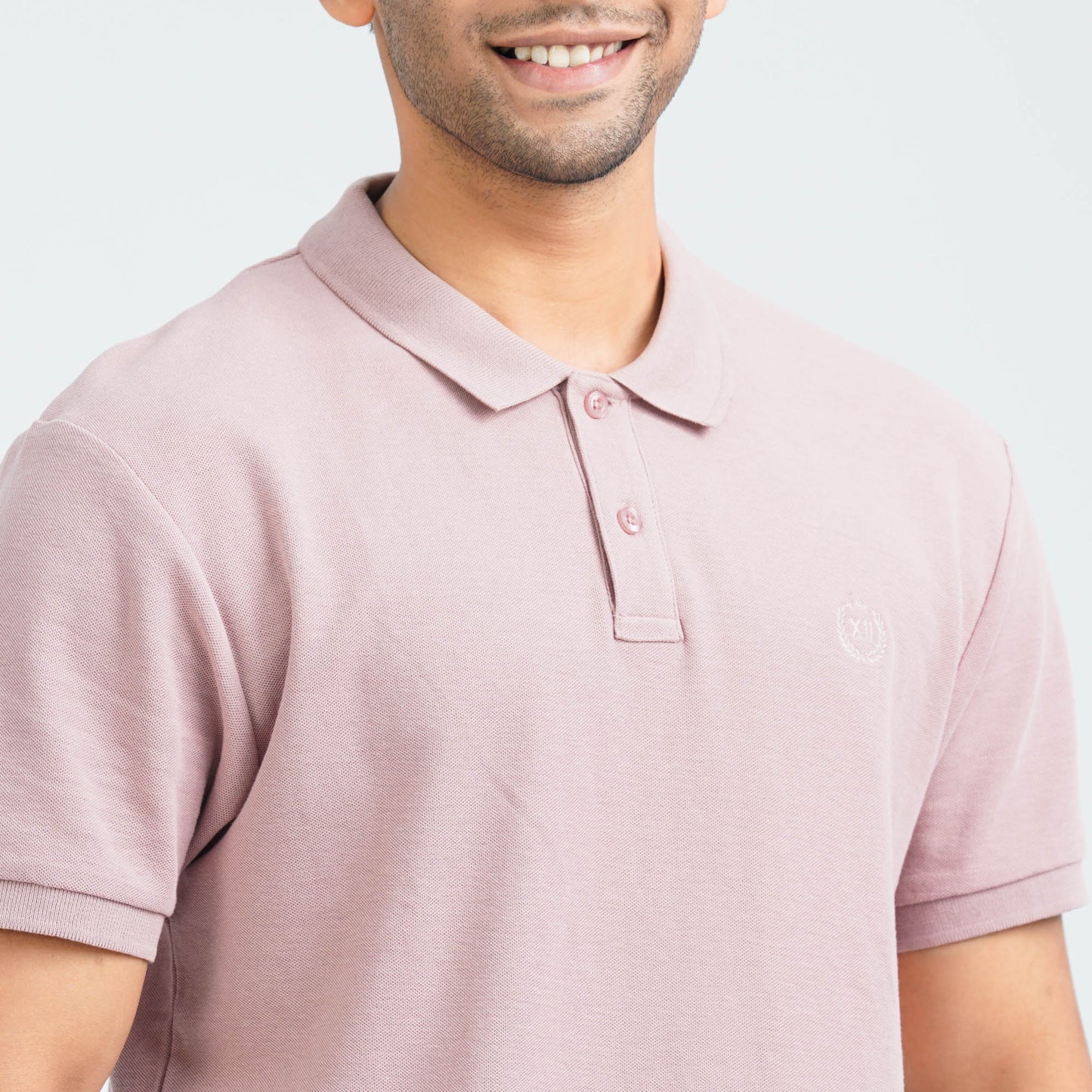 Men’s Dusty Pink Cotton Polo
