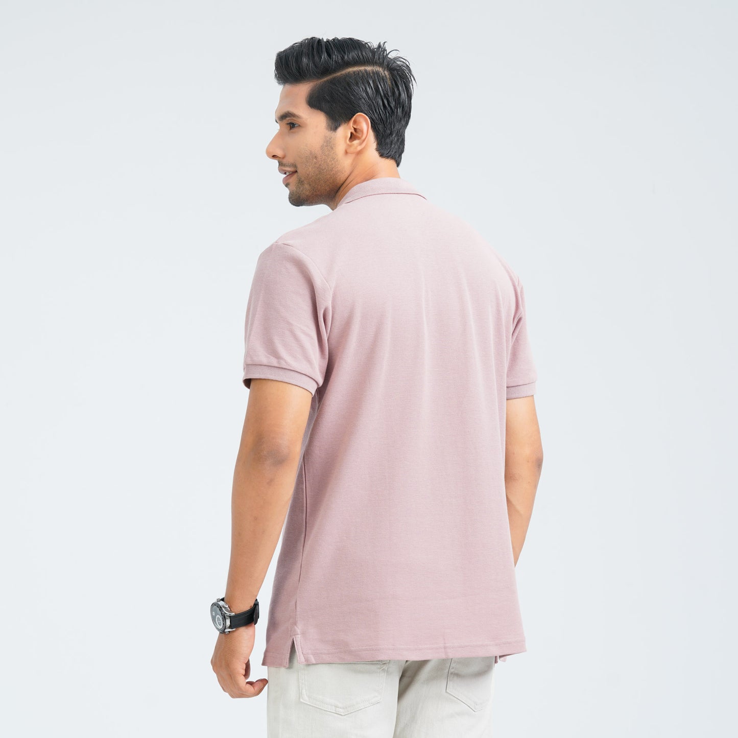 Men’s Dusty Pink Cotton Polo