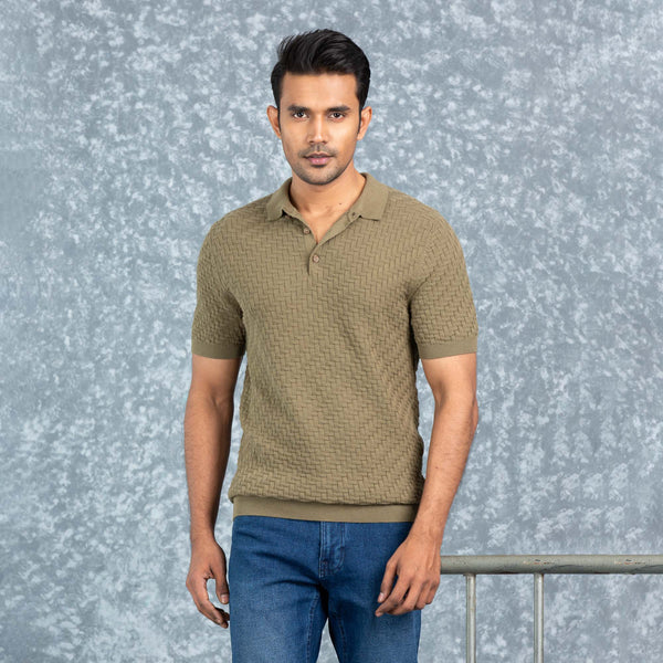 MENS POLO- OLIVE