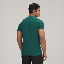 Load image into Gallery viewer, Mens Green Sweater Polo
