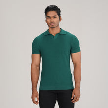 Load image into Gallery viewer, Mens Green Sweater Polo
