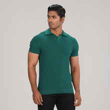 Load image into Gallery viewer, Mens Green Sweater Polo
