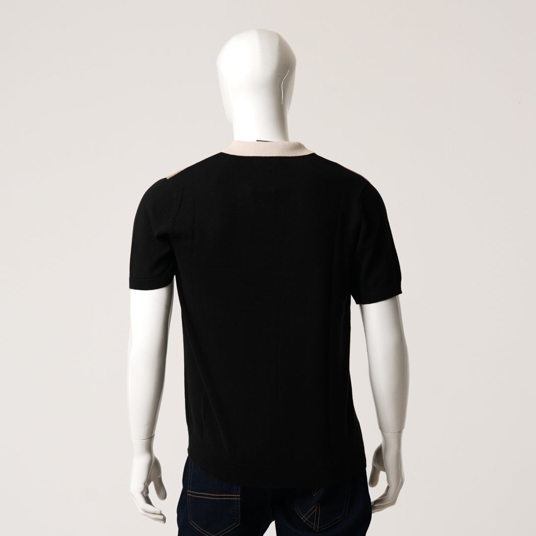 Mens Striped Polo Sweater