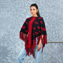 Load image into Gallery viewer, LADIES_PONCHO-BLACK
