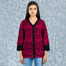 Load image into Gallery viewer, LADIES PONCHO- MAROON
