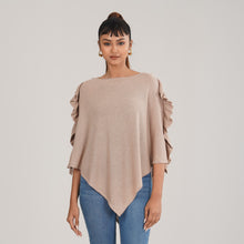 Load image into Gallery viewer, Womens Beige Poncho
