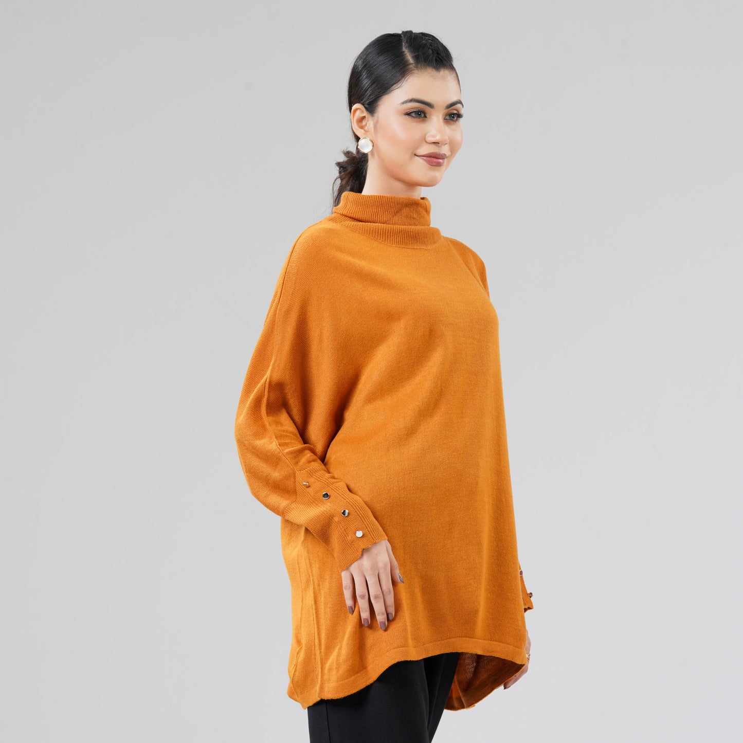 Women's Brown Poncho