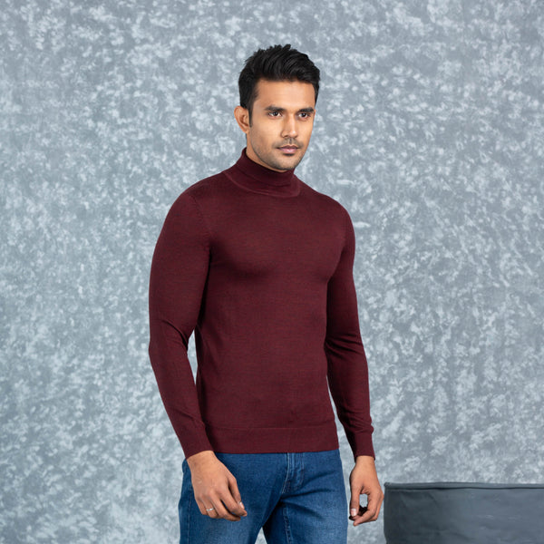 MENS PULLOVER- MAROON