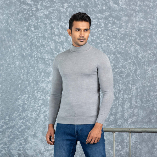 MENS PULLOVER- GREY