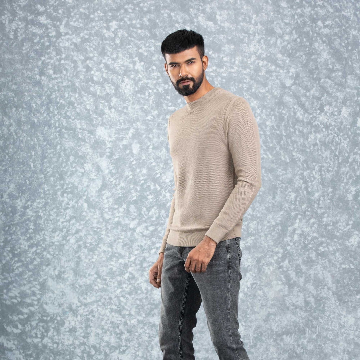 Mens Pullover- Beige