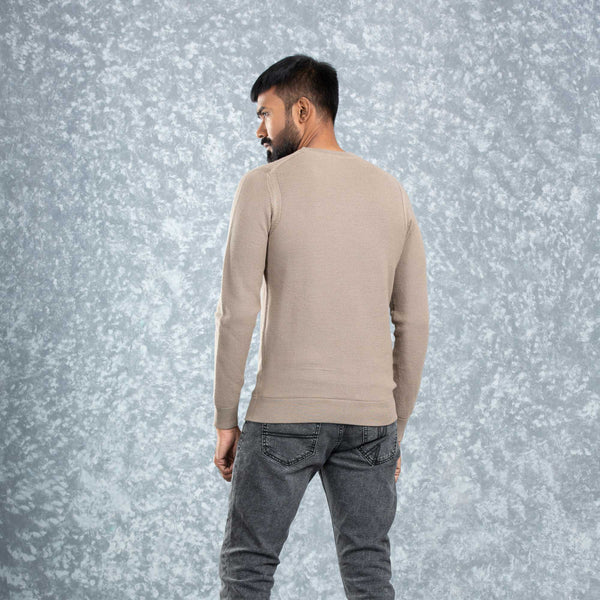 MENS PULLOVER- BEIGE