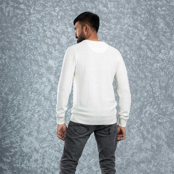 MENS PULLOVER- WHITE