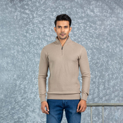Mens Pullover- Beige