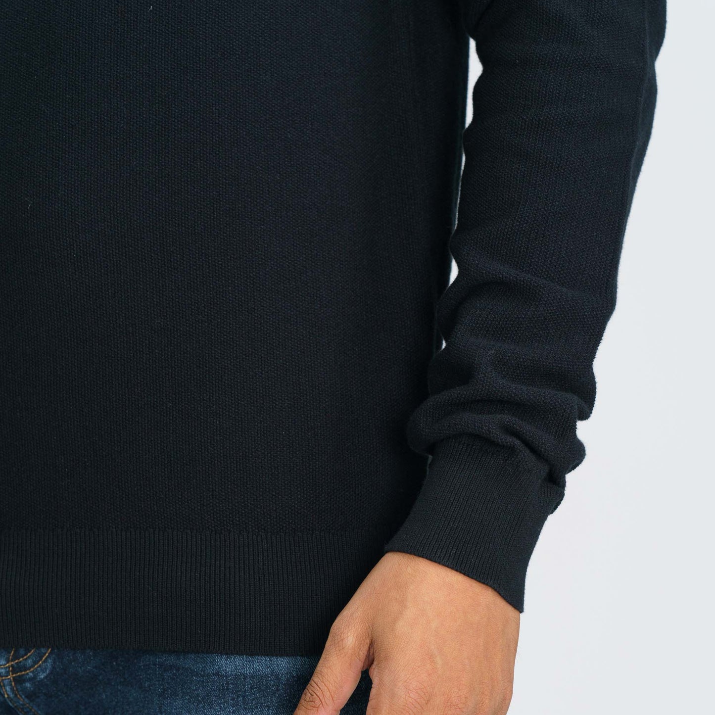 Mens Black Sweater Pullover