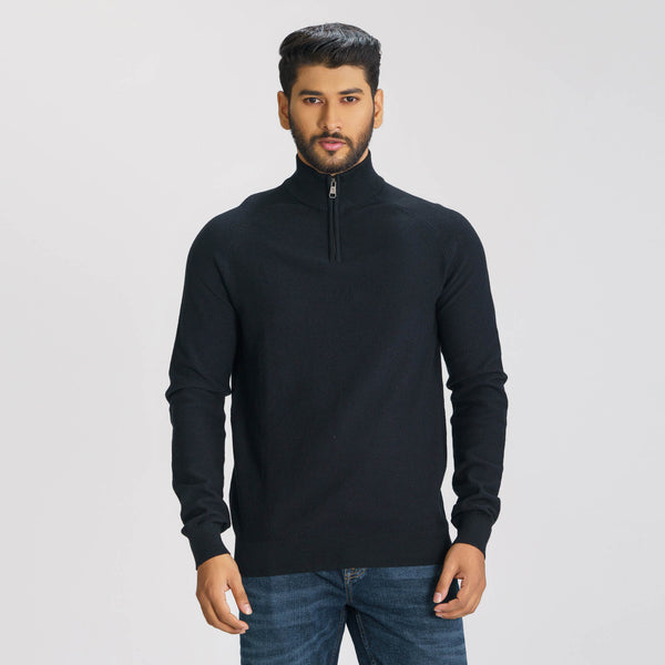 Mens Black Sweater Pullover