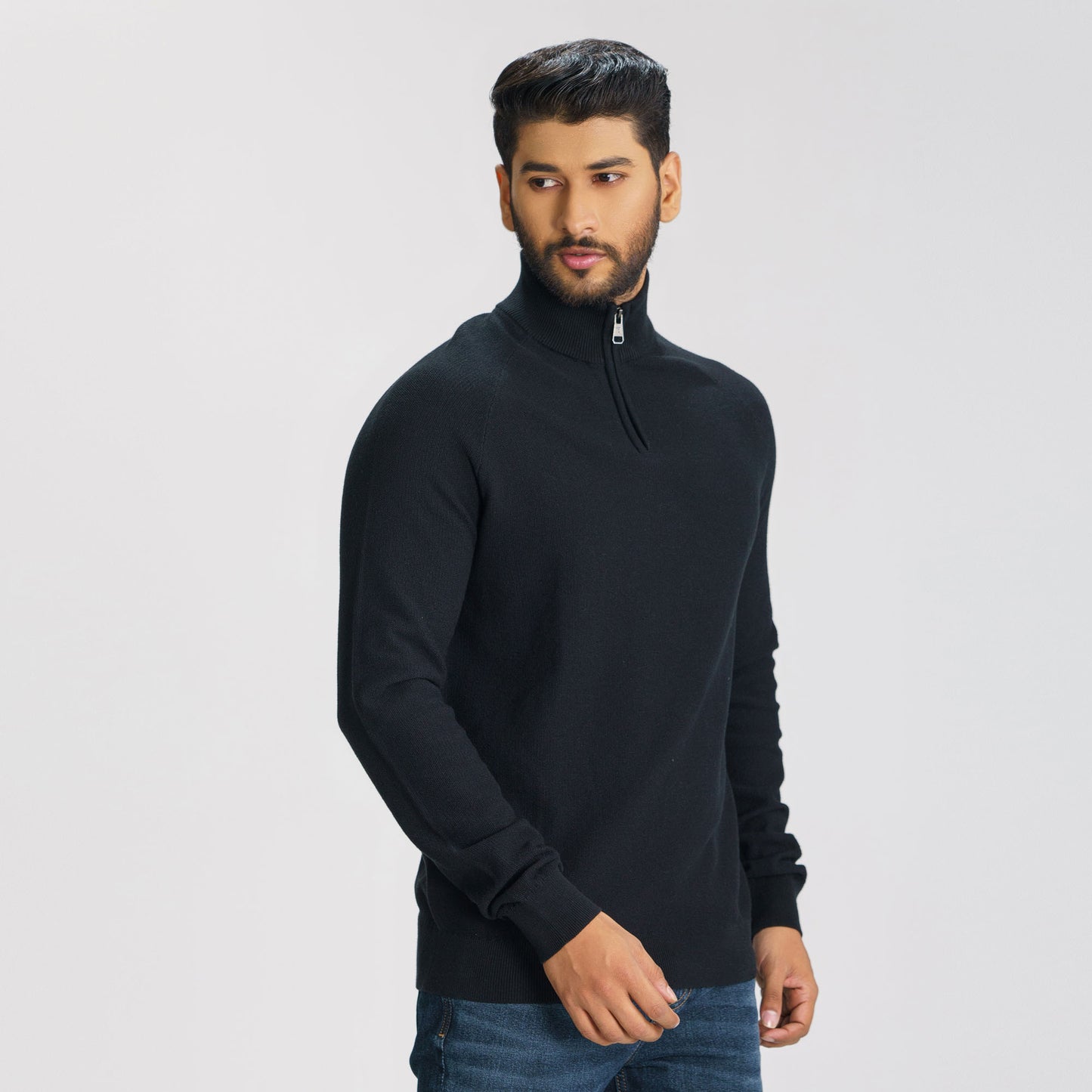 Mens Black Sweater Pullover