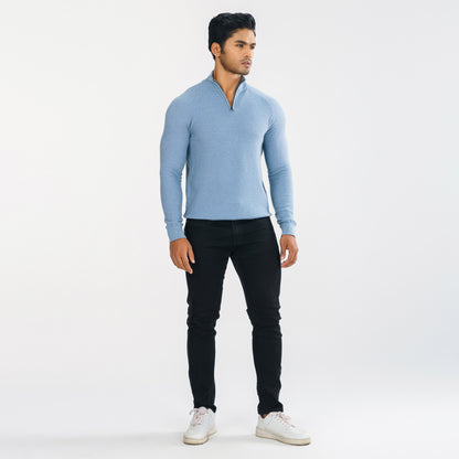 Mens Light Blue Sweater Pullover
