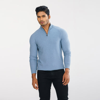 Mens Light Blue Sweater Pullover