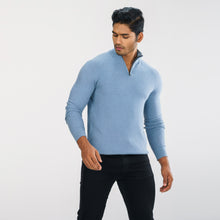 Load image into Gallery viewer, Mens Light Blue Sweater Pullover
