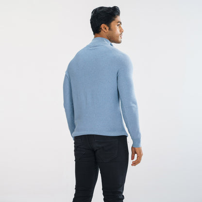 Mens Light Blue Sweater Pullover