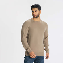 Load image into Gallery viewer, Men’s Beige Knitted Pullover
