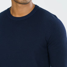 Load image into Gallery viewer, Men’s Navy Knitted Pullover
