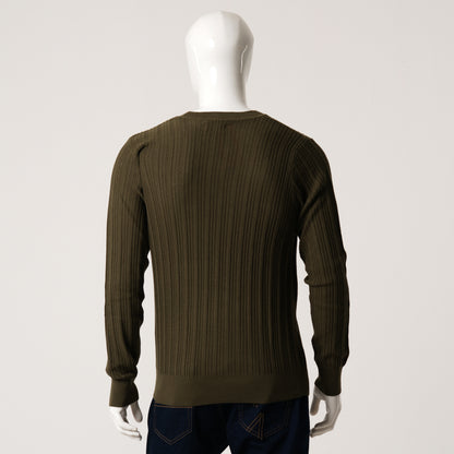 Mens Olive Sweater Pullover