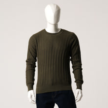 Load image into Gallery viewer, Mens Olive Sweater Pullover
