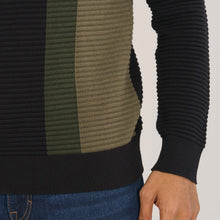 Load image into Gallery viewer, Mens Black &amp; Olive Sweater Pullover
