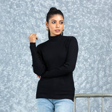 Load image into Gallery viewer, LADIES PULLOVER- BLACK
