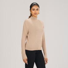 Load image into Gallery viewer, Womens Beige Sweater Pullover
