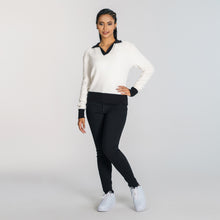 Load image into Gallery viewer, Womens Black &amp; White V-Neck Pullover
