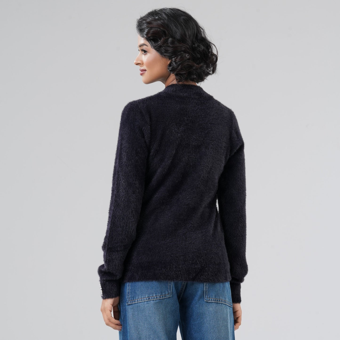 Womens Black Pullover