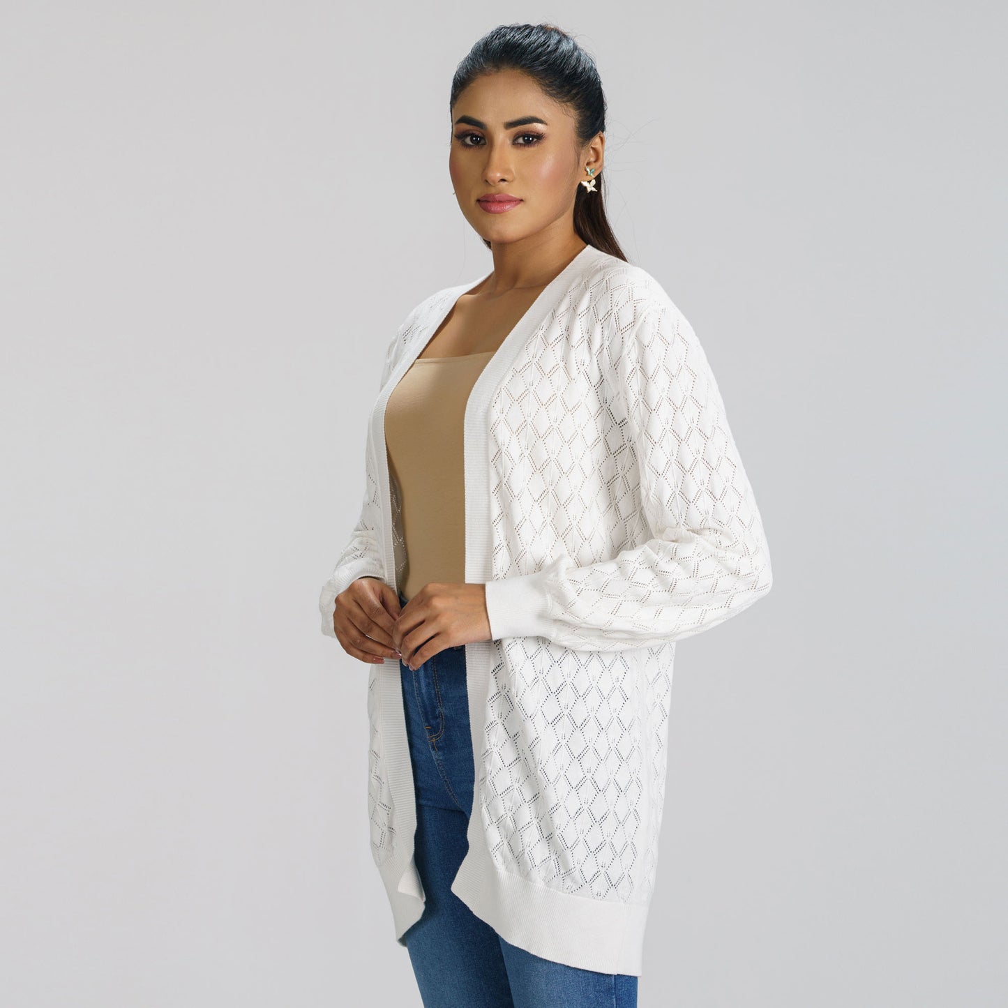 Womens White Sweater Shrug