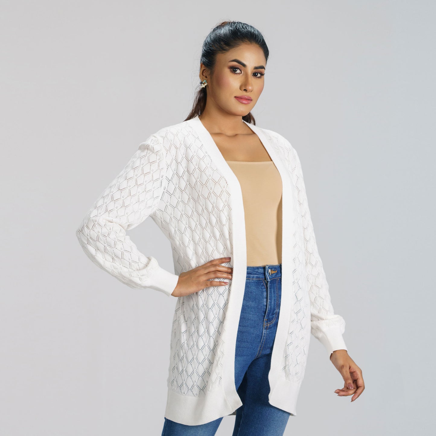 Womens White Sweater Shrug