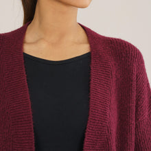 Load image into Gallery viewer, Womens Maroon Sweater Shrug
