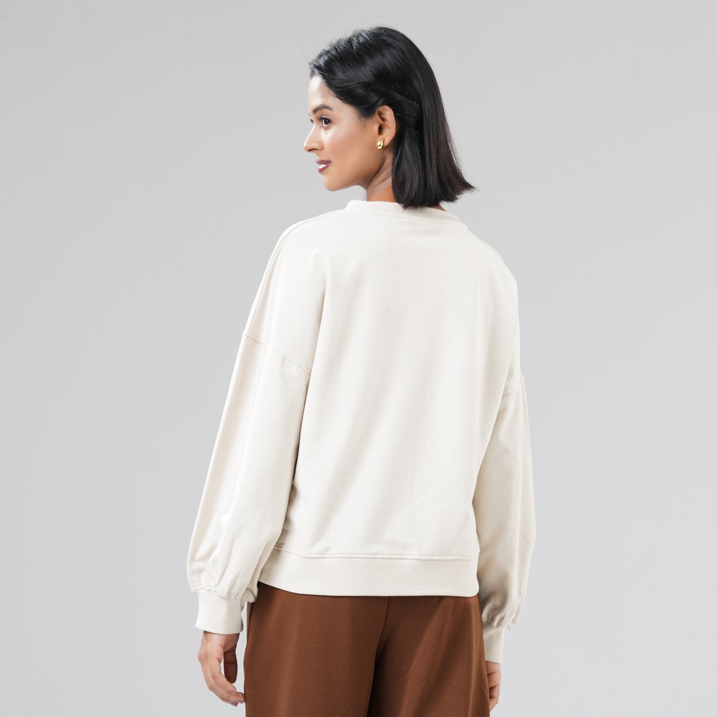 Women's Beige Sweatshirt