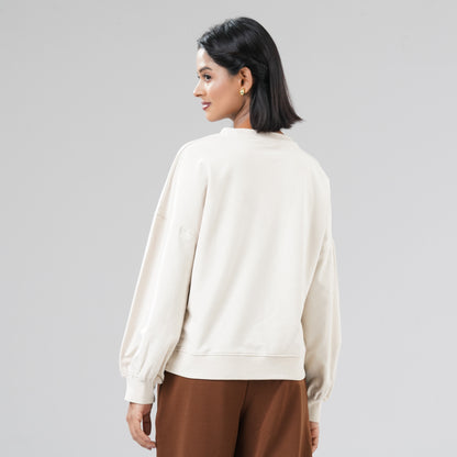 Women's Beige Sweatshirt