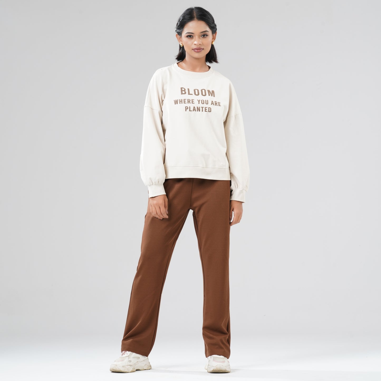 Women's Beige Sweatshirt