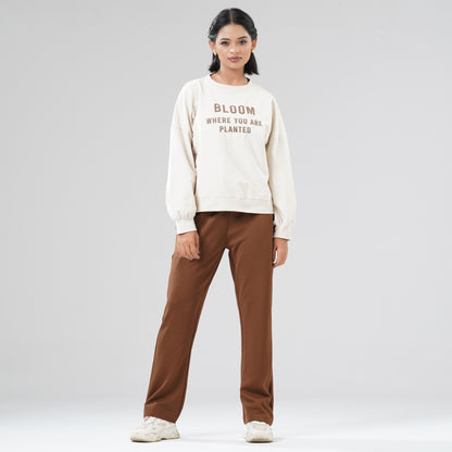 Women's Beige Sweatshirt