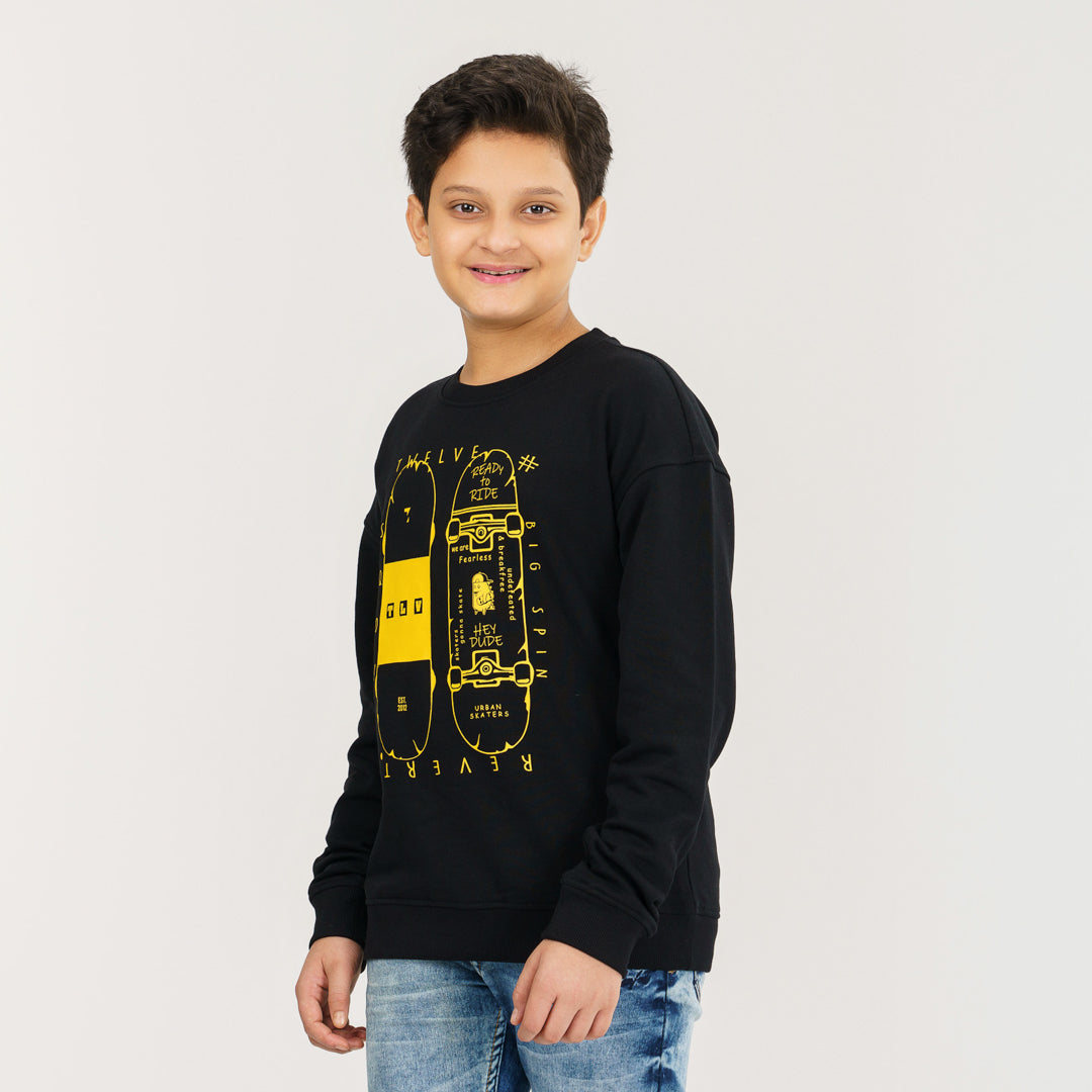 Boys Black Sweatshirt