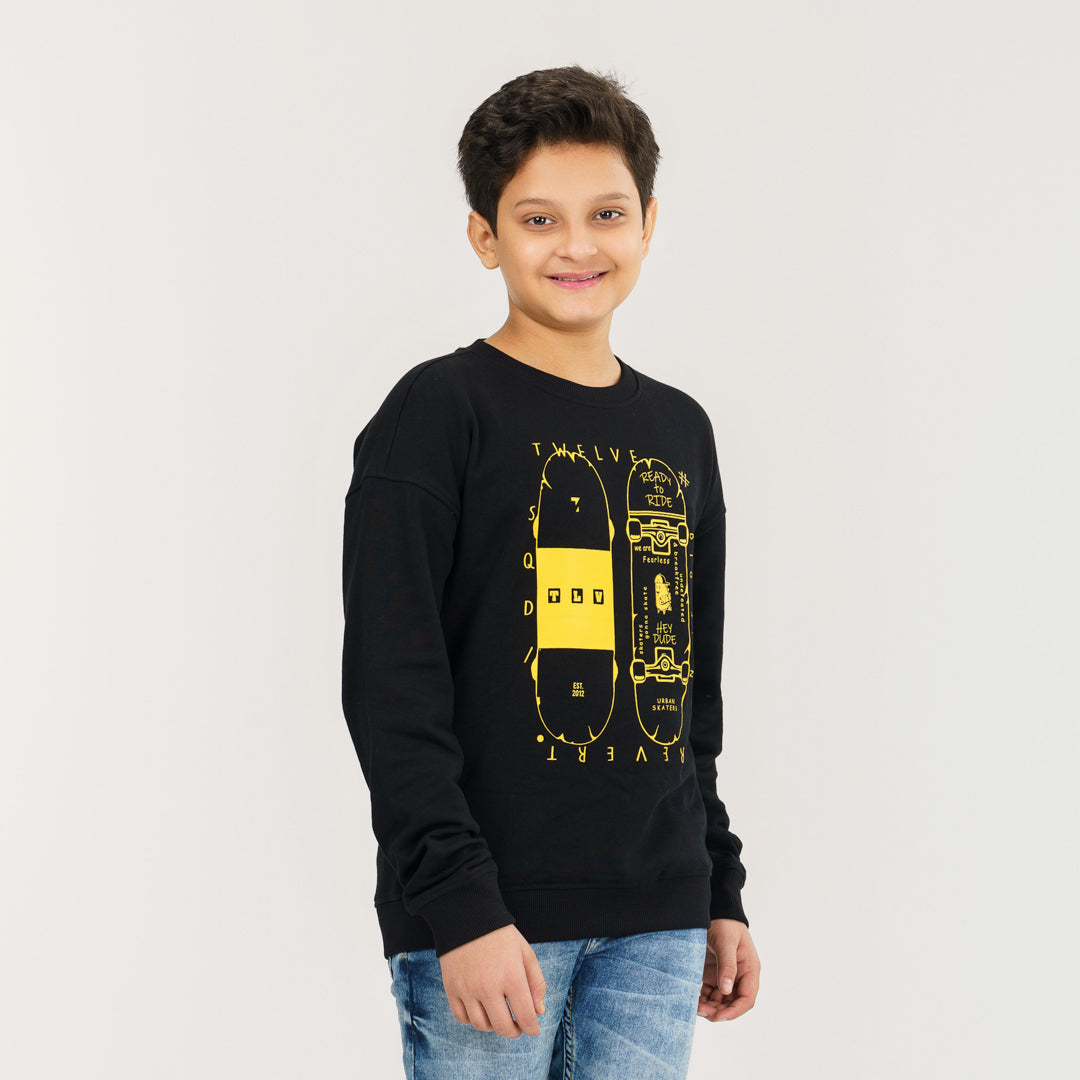 Boys Black Sweatshirt
