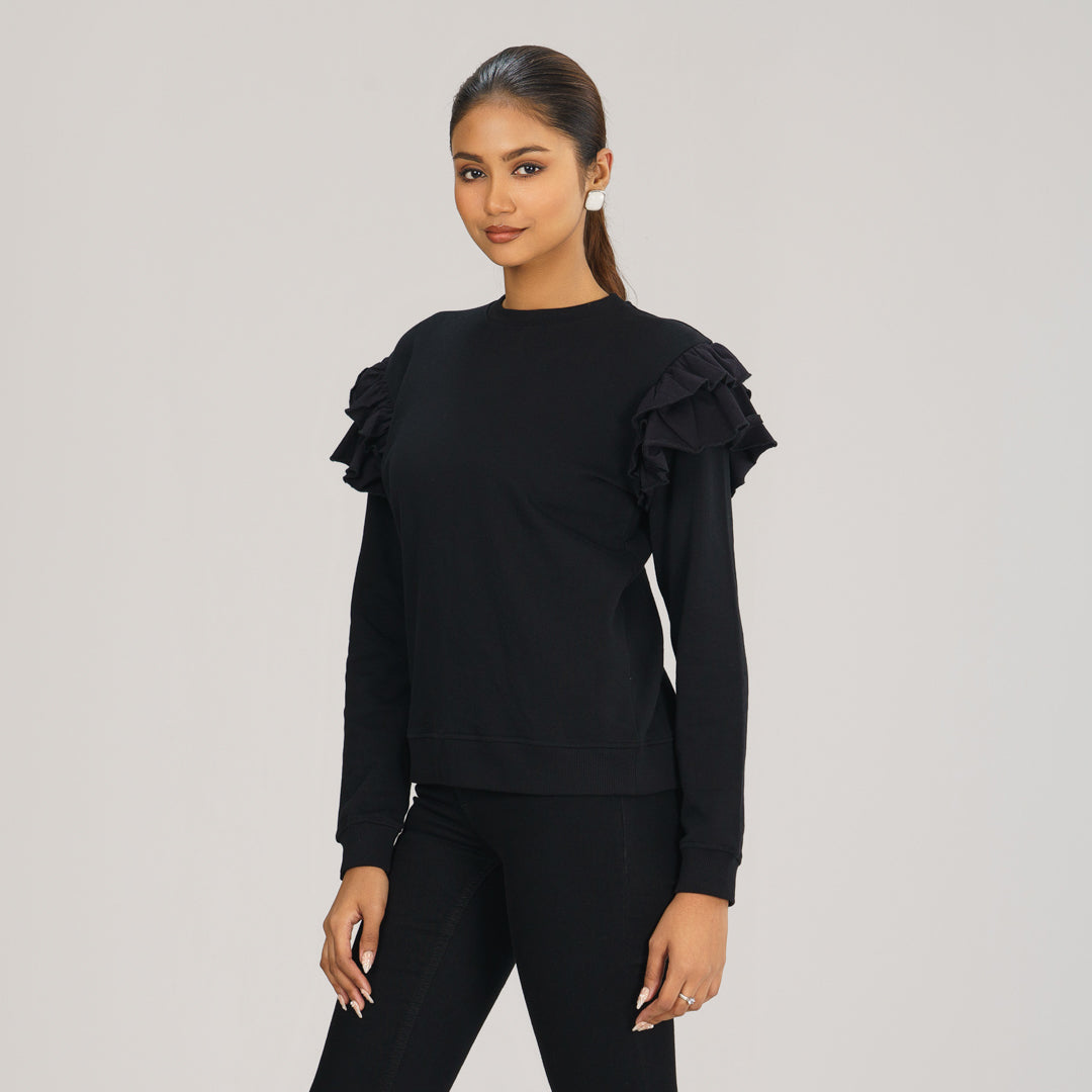 Womens Black Sweatshirt