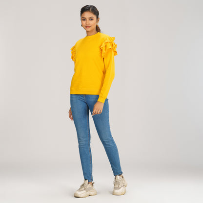 Womens Mustard Sweatshirt