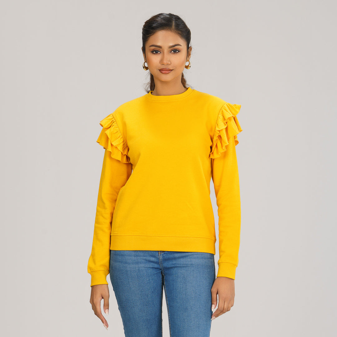 Womens Mustard Sweatshirt