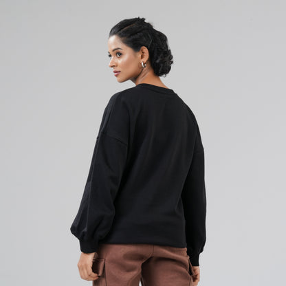 Women's Black Sweat Shirt