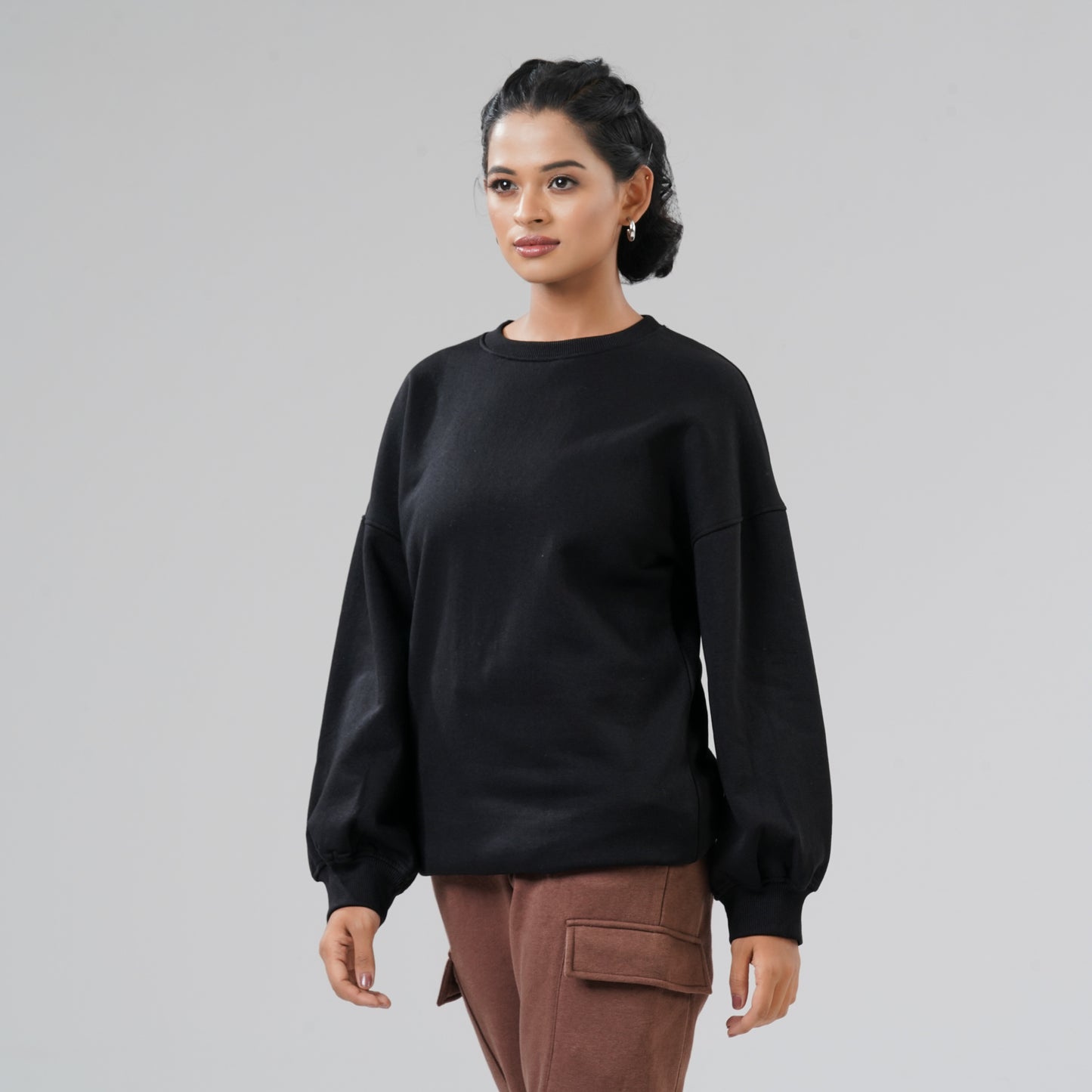 Women's Black Sweat Shirt