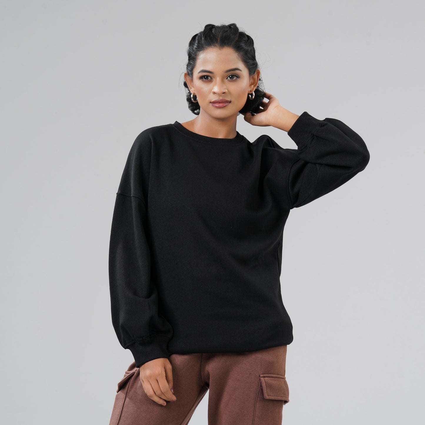 Women's Black Sweat Shirt