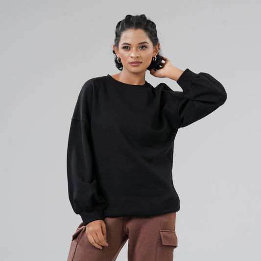 Women's Black Sweat Shirt