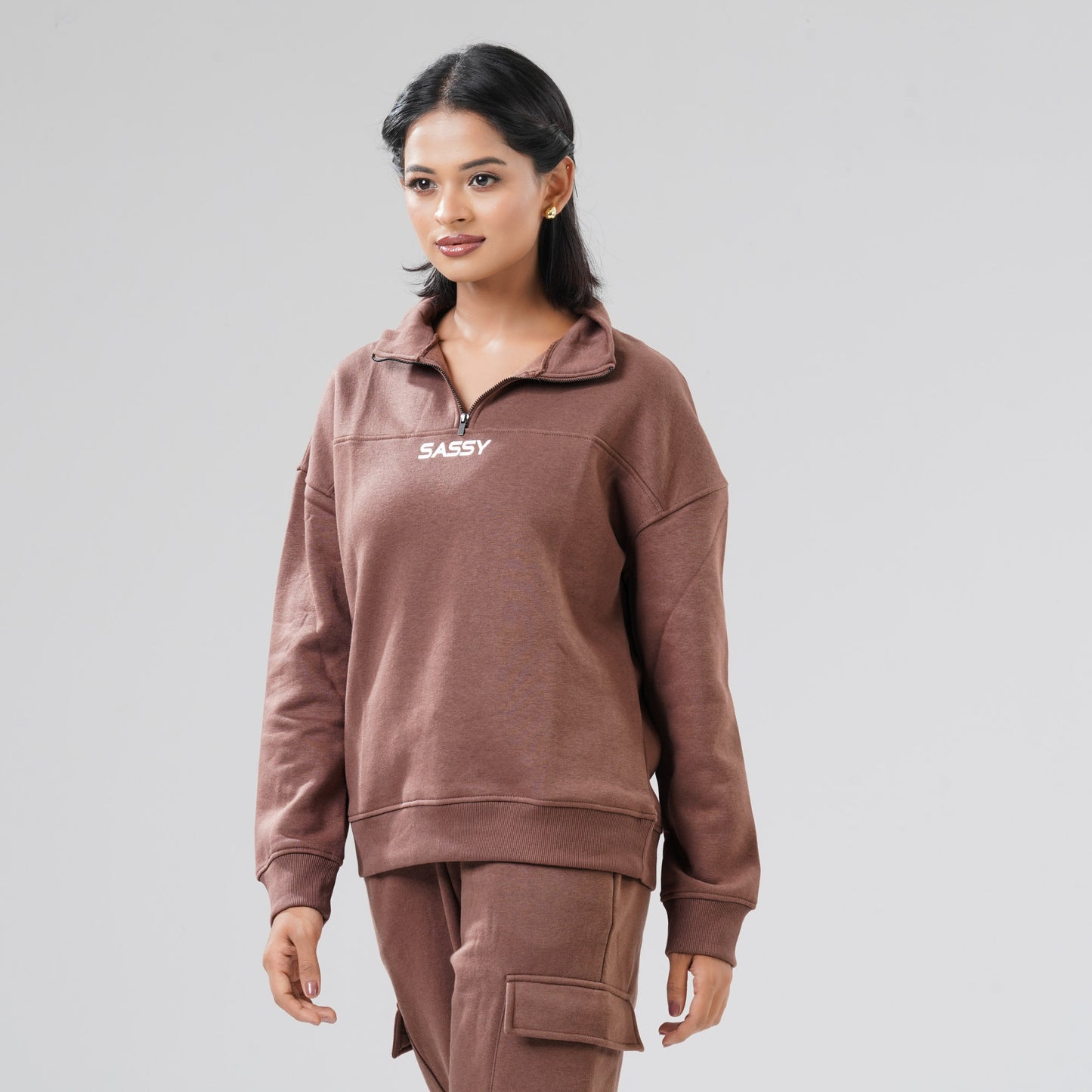 Women Brown Sweatshirt